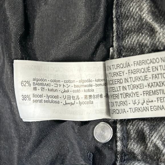 Zara Wide Leg High Rise Denim Jeans in Gray Washed - Picture 11 of 15